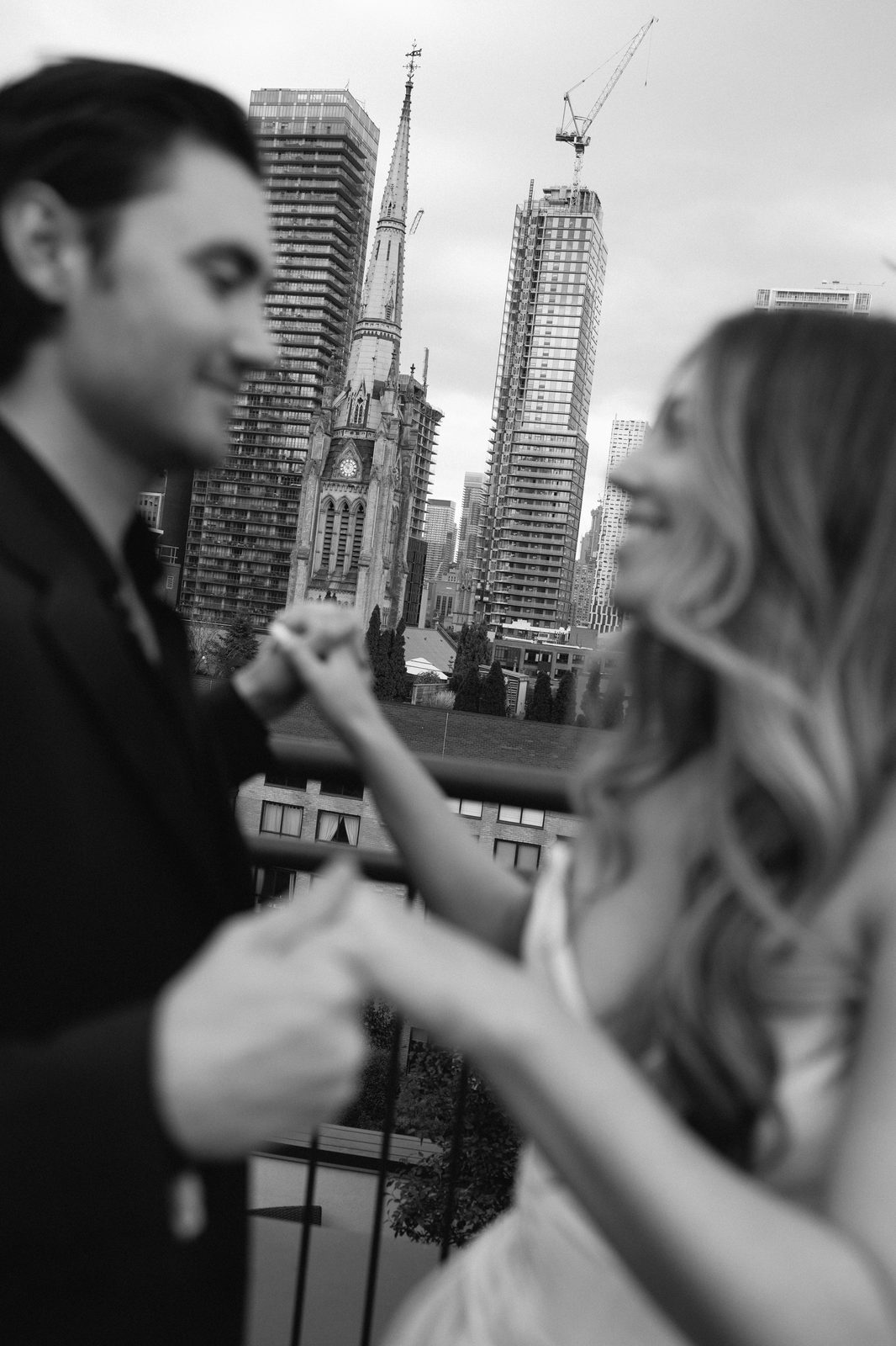 Analog film wedding photography